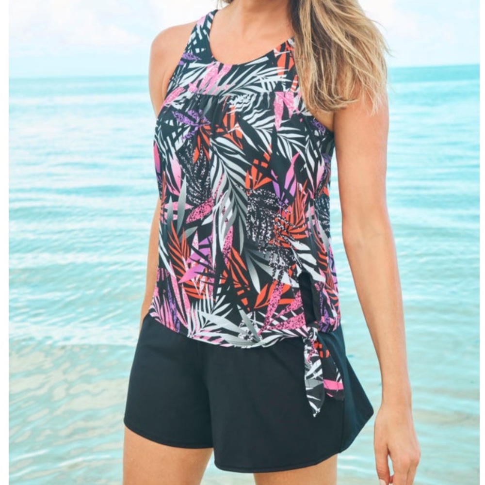Swim 365 X Swimsuits For All NWOT 2-Piece Blouson Swim Set, 14
